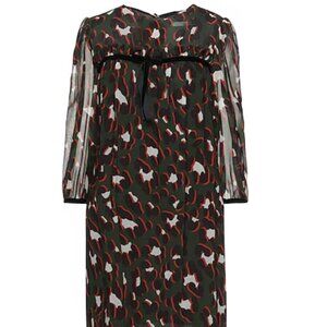 Green Relish Sheer Long Sleeve Dress NWT, S